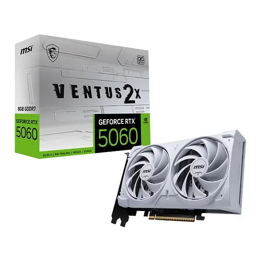 Відеокарта MSI GeForce RTX5060 8Gb VENTUS 2X OC WHITE (RTX 5060 8G VENTUS 2X OC WHITE) - фото 5