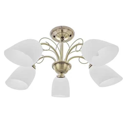 Люстра стельова Brille класична E27 60W BZ (LK-572C/5)