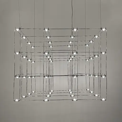 Люстра у 3-х розмірах у формі паралелепіпеда Line.F Довжина 75 см - фото 7