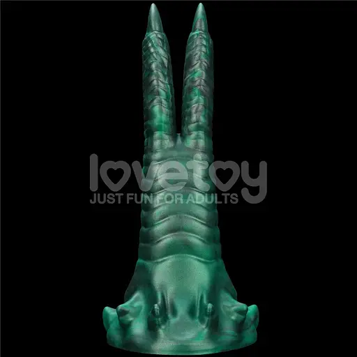 Вібратор Lovetoy Double-Claw Savage Charm 19.4 см зелений - фото 8