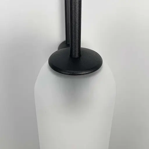 Настінний дизайнерський світильник-репліка Line F у чорному корпусі Арт. W 101/1 BK+WT - фото 3