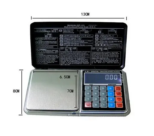 Ювелирные весы DP-01 1000г /0.1г (со встроенным калькулятором) - фото 4