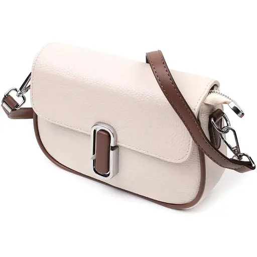 Полукруглая сумка для женщин Vintage с магнитом-защелкой из натуральной кожи 21.5х15х6 см sum0029022 - фото 1