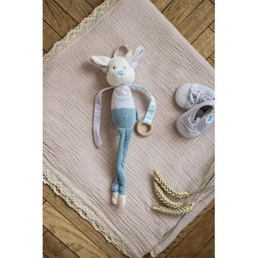 Игрушка-погремушка Elfiki Эльфик Пуффи голубой (ИГ-0100) - фото 2