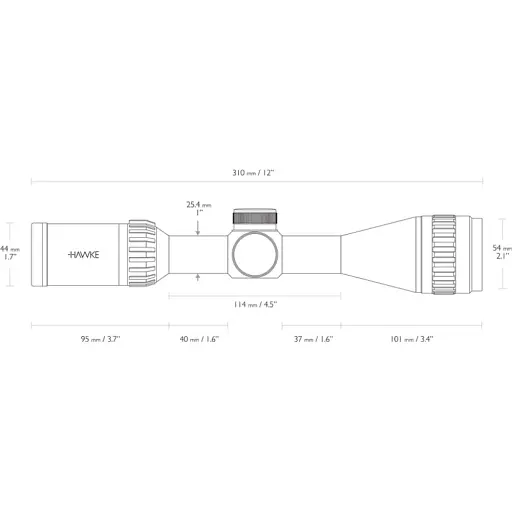 Прицел оптический Hawke Airmax 3-9х40 сетка AMX - фото 4