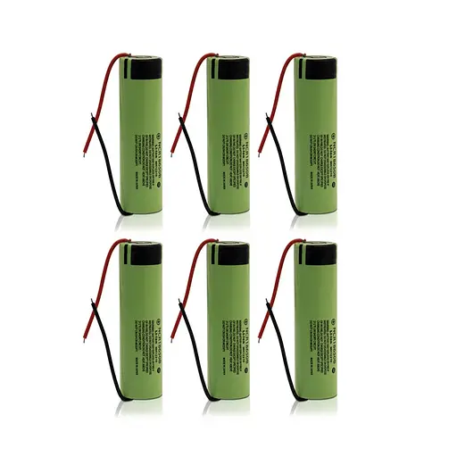 Акумулятор Li-ion 18650 Panasonic 3400 мАг 3,7В + провід DIY (Зелений) - фото 8