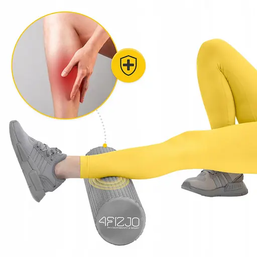 Масажний ролик 4FIZJO CARE+ EVA 60 x 15 см (валик, роллер) 4FJ0523 Grey (P-5907739314406) - фото 2