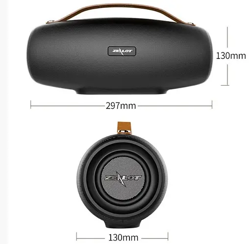 Бездротова Bluetooth колонка Zealot S27 Чорний - фото 8