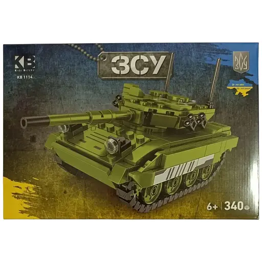 Конструктор Limo Toy Військовий Танк ЗСУ (КВ 1114), 340 деталей
