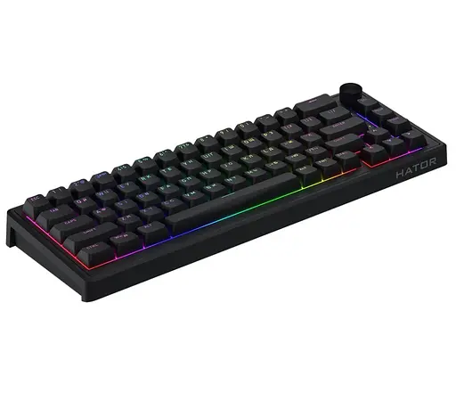 Клавіатура ігрова механічна HATOR HTK-1160-UA Skyfall 65 Black Sterling Speed Switches - фото 4