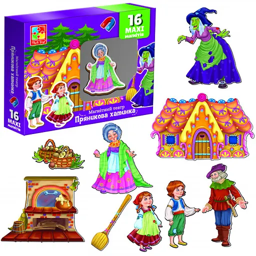 Гра настільна Магнітний театр Пряникова хатинка, VT3206-54