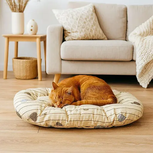 Підстилка для тварин овальна Teremok №5 (75х65х7) [CD] в асортименті - фото 2