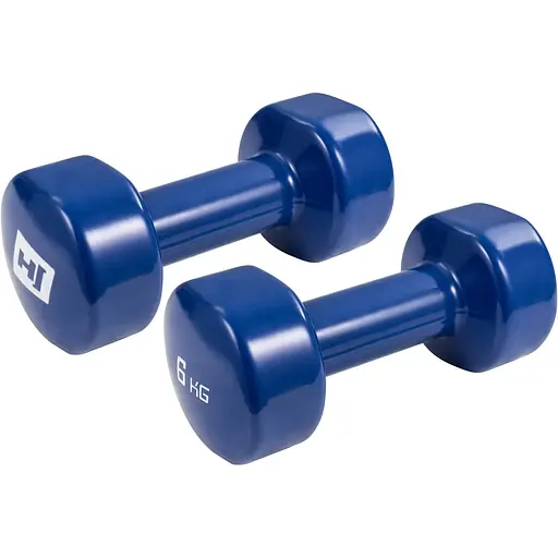 Гантели для фитнеса Hop-Sport виниловые круглые HS-V060DC 2х6кг - фото 2