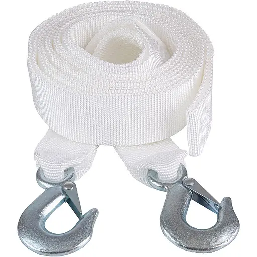 Трос буксирувальний Vitol стрічка 5 тонн 50 мм х 5 м білий (ТР-206-5-1) - фото 1