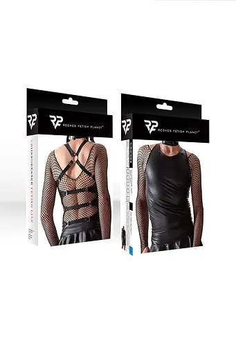 Топ Regnes Fetish Planet CRD006, M (чорний) - фото 6