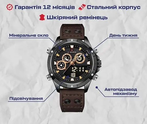 Часы мужские наручные Naviforce Bosnia - фото 6