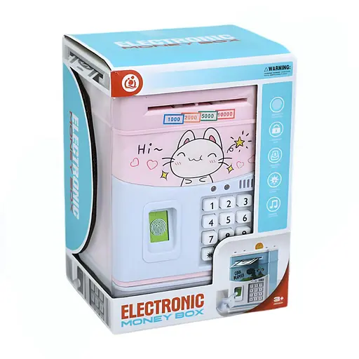 Копилка-сейф детская MK 5398 с кодом отпечатком музыкой и USB с единорогом - фото 2