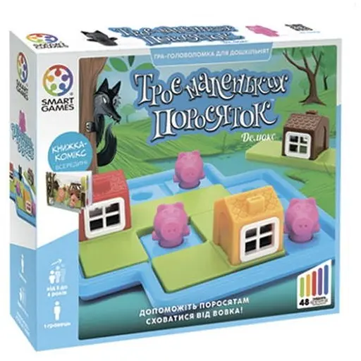 Настольная игра Smart Трое маленьких поросят (SG023UKR) - фото 1