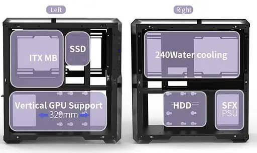 Корпус ALmordor SilverLining 160G ITX Silver (ALSL160GISL) Без БП - фото 2