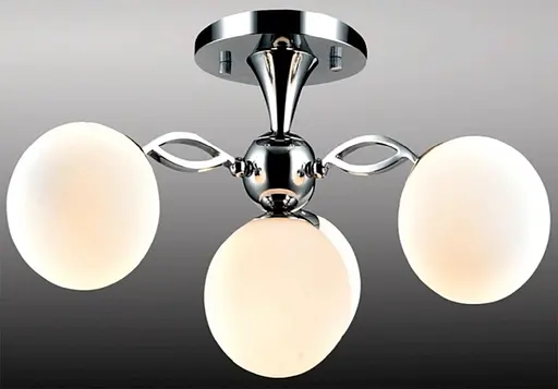 Люстра Chrombo 59106 4х60Вт Е27, хром/опалове скло