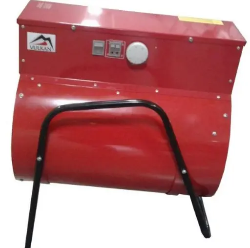 Електрична теплова гармата Vulkan 24 кВт, площа обігріву 240 кв.м., червоний, підлоговий, 380В, (24000 ТП) - фото 3