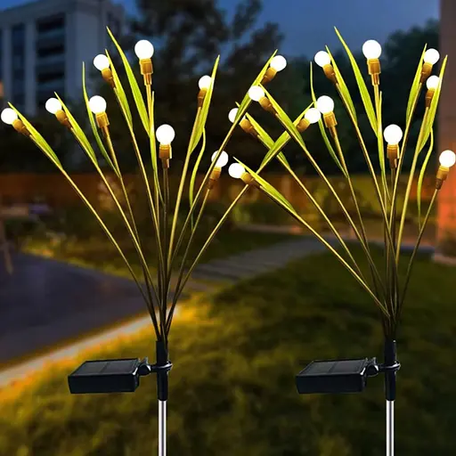 Світильник Sun Lamp Firefly Skylight із зеленим листям садовий декоративний 2 шт - фото 4