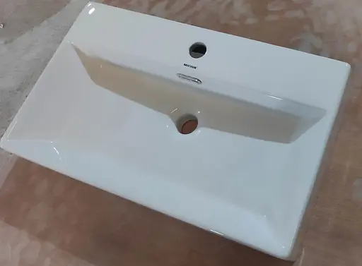 Умивальник підвісний Mixxus Premium Quadro-0206 600x360x130 мм з отвором під змішувач та переливом MP6509, Білий - фото 6