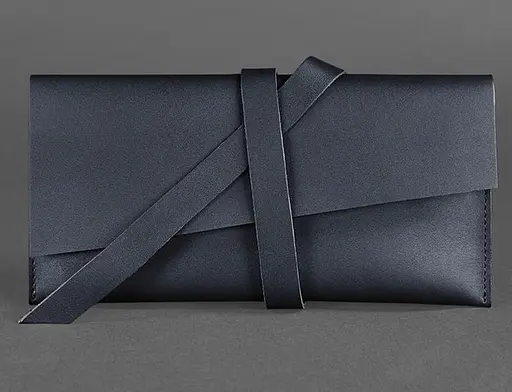 Кожаный тревел-кейс Voyager 1.2 темно-синий - фото 1