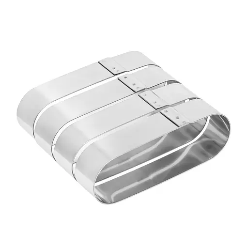 Металлические овальные формочки порционные для эклеров, пирожных и тарталеток 12х4х2.5 см (набор из 4 штук), Master Class Серый 87231 - фото 4