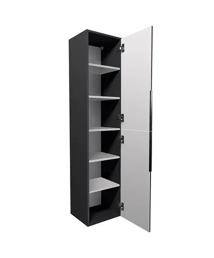 Пенал Мойдодир Rome П-38-U підвісний підлоговий графіт, Графит - фото 3