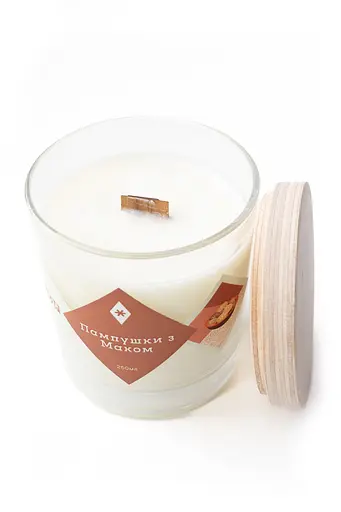 Пампушки з маком, 250 мл, 30 год Стандартні (250мл) Соєвий віск - фото 2