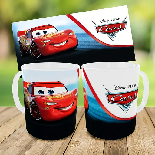 Набор: детская сумка-бананка+кружка Тачки Молния Маквин 32х15см,бананка для мальчика через плечо (00980) - фото 3