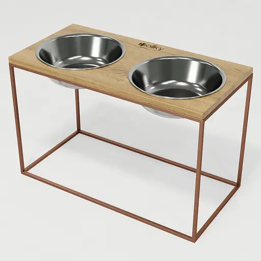 Hollky Base XXL40 — миски на підставці для дуже великих собак (2 × 2,8 л) - фото 2