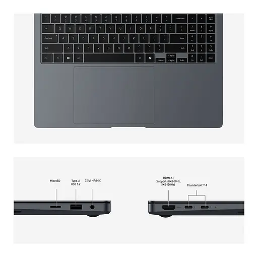 Ноутбук Samsung Galaxy Book4 Ultra, 16 inch 3K AMOLED, процессором Intel Core Ultra 7 155H, Память 32GB RAM LPDDR5X, spatiu de накопитель 1TB SSD, видеокарта nVidia RTX 4050 6GB, Windows 11 Pro, Moonstone сер - фото 10