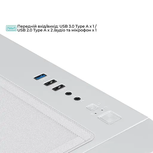 QUBE MIRAGE 7ARGB BTF, белый (MIRAGE_GWNU3), без блока питания - фото 5