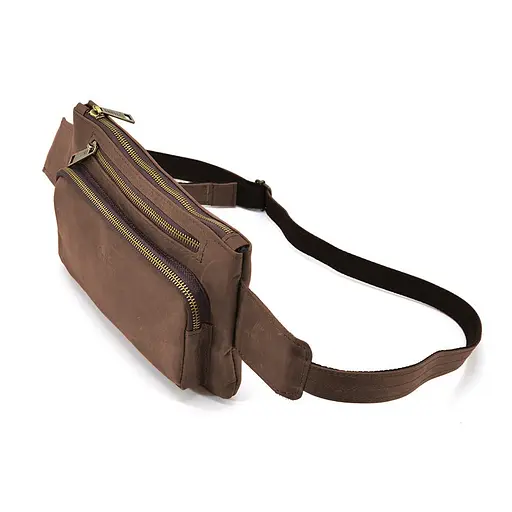 Шкіряна чоловіча сумка на пояс TARWA 26х16х3 см nsa0001315 - фото 3