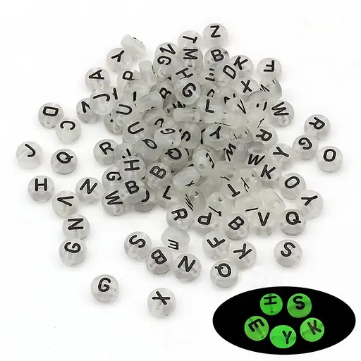 Декоративні намистинки для творчості Літери Dom Busin УТ100024898 в упаковці 170 шт - фото 5