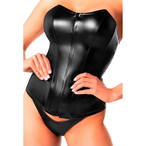 Корсет Noir Handmade F334 Powerwetlook corset - M - фото 6