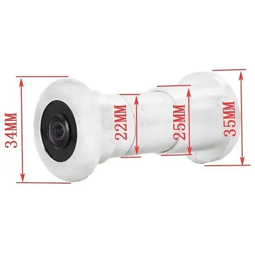 Відеовічко HQCam 405B wifi c датчиком руху, підсвічуванням і записом 2 Мп сріблясте - фото 2