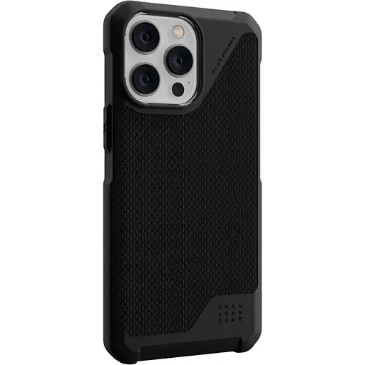 Оригинальный противоударный чехол UAG Metropolis LT MagSafe для iPhone 16 Pro Max Kevlar Black  - фото 6