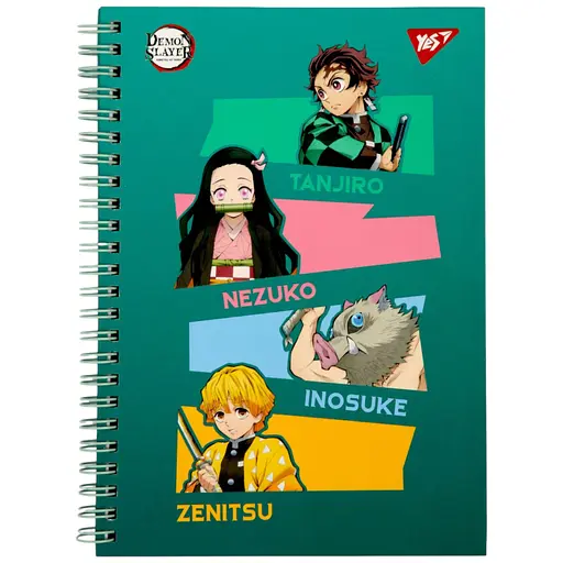 Блокнот Yes Demon Slayer А5, 64 аркуші, в клітинку (152022)