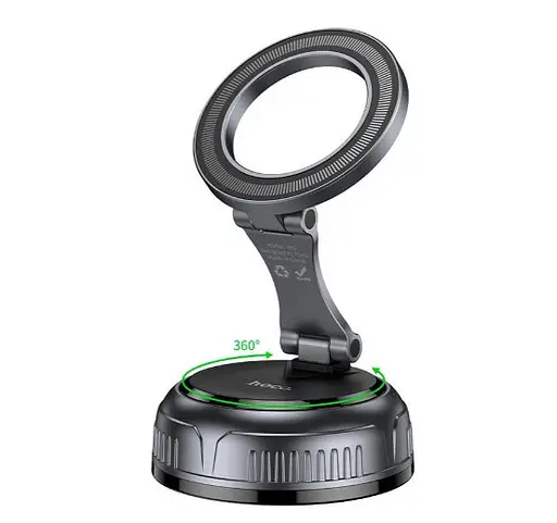 Магнитный универсальный держатель Hoco H92 держатель для телефона в машину и на поверхности Черный - фото 1