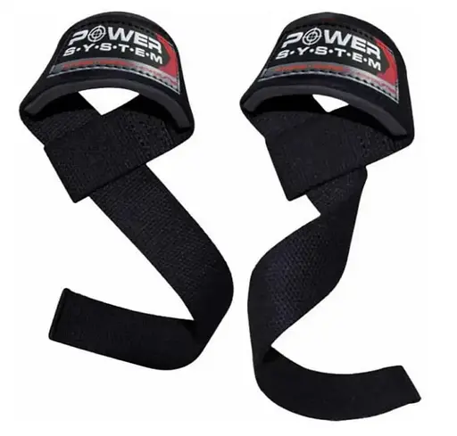 Лямки для тяги Power System PS-3400 Power Straps Black/Red (PS-3400_Bl/Red) - фото 2