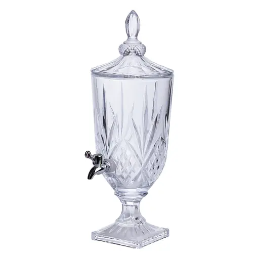 Лимонадниця з краном скляна 3 л диспенсер для напоїв лимонадник із краном Yiwu HP-19-296 - фото 1