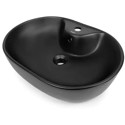 Умивальник Newarc Life 60x40 чорний матовий 9860B-M, Чорний матовий - фото 1