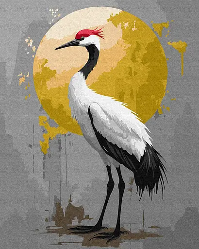 Набор для росписи по номерам Золотая экзотика с красками металлик extra, Ideyka, 40x50 см, КНО6708