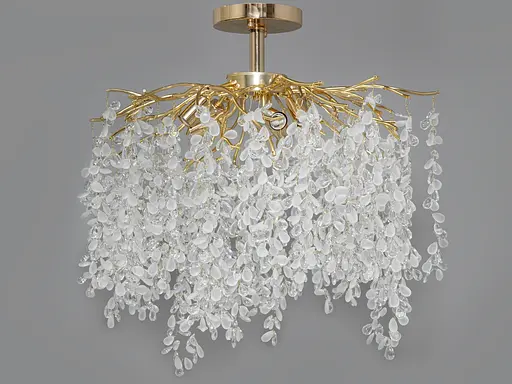 Стельова кришталева люстра Гліцинія - фото 1
