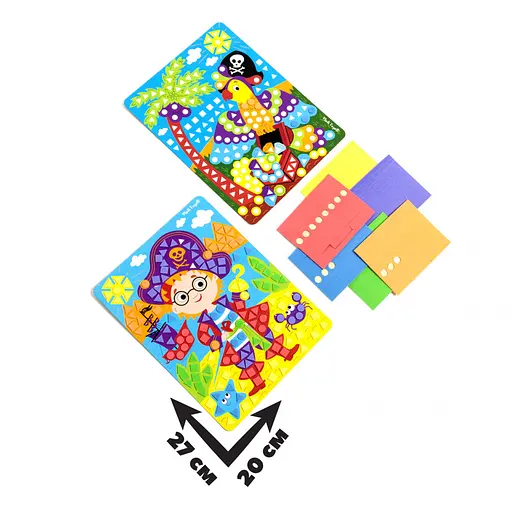 Набор для творчества "Мягкая мозаика. Пират" VT4511-04, 410 мягких наклеек - фото 2
