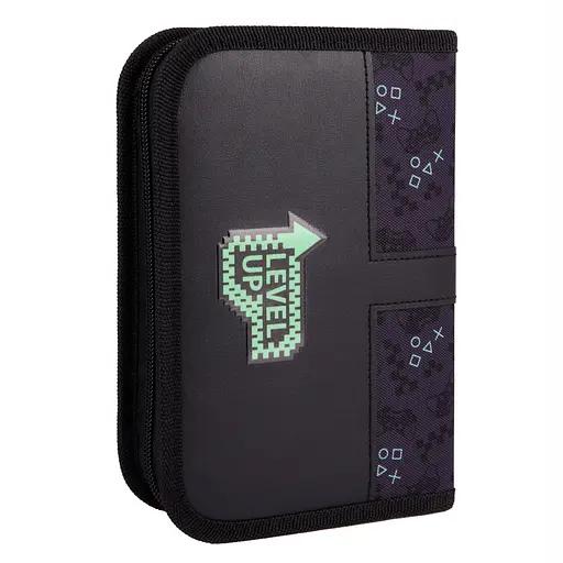 Школьный пенал твердый одинарный с двумя клапанами Yes Game On! HP-04 - фото 2