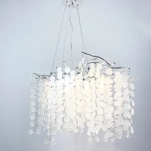 Подвесная люстра в хроме в удлиненном корпусе Line.F Длина 120 см - фото 2